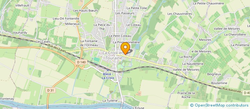 localisation de l'entreprise SCI BOUBOU à LA CROIX-EN-TOURAINE