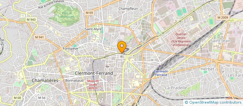 localisation de l'entreprise SCI BOUBOU  CLERMONT-FERRAND