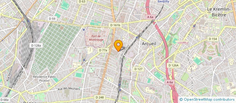 localisation de l'entreprise SCI BOUBTANE  ARCUEIL