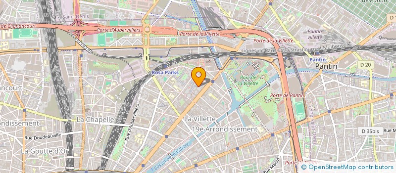 localisation de l'entreprise SCI BOUBZIZI à LA COURNEUVE