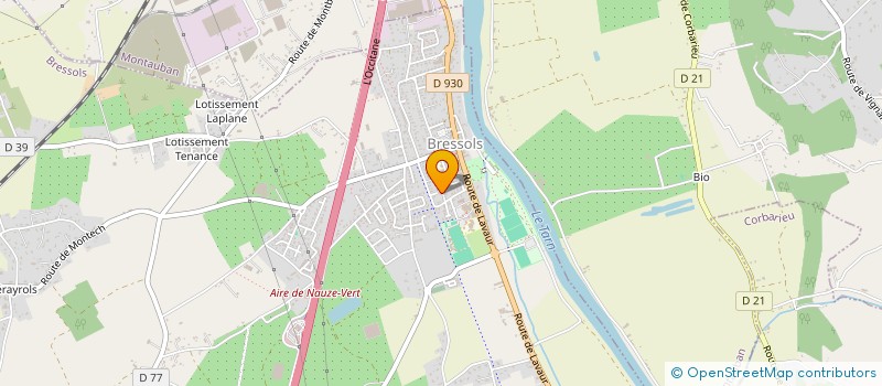 localisation de l'entreprise SCI BOUCA  BRESSOLS