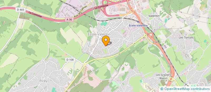 localisation de l'entreprise SCI BOUCARD  ECOLE-VALENTIN