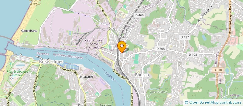 localisation de l'entreprise SCI BOUCAU ESTHETIQUE  BOUCAU