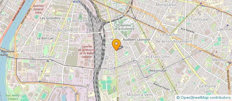 localisation de l'entreprise SCI BOUCAUD KINE  LYON