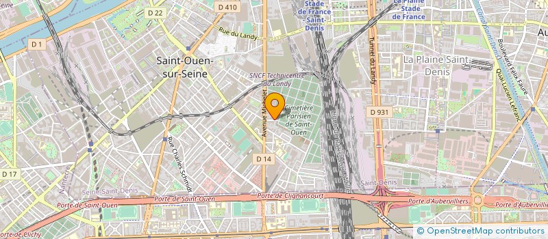 localisation de l'entreprise SCI BOUCHARDEL  SAINT-OUEN-SUR-SEINE