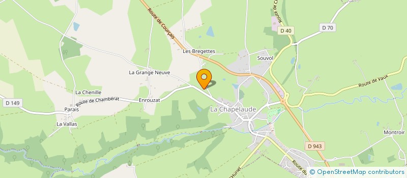 localisation de l'entreprise SCI BOUCHARDON à LA CHAPELAUDE