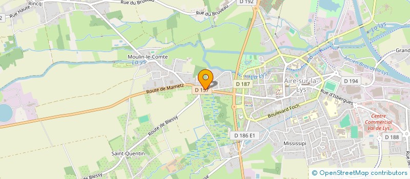 localisation de l'entreprise SCI BOUCHEQUET IMMOBILIER  AIRE-SUR-LA-LYS