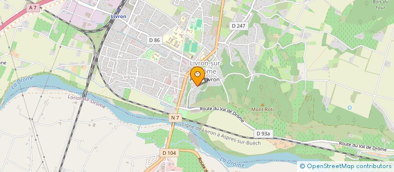 localisation de l'entreprise SCI BOUCHER-CIVALLERI  LIVRON-SUR-DROME