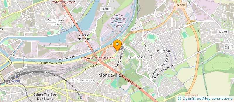 localisation de l'entreprise SCI BOUCHERIES 14 à MONDEVILLE