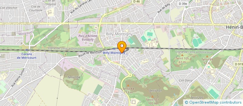 localisation de l'entreprise SCI BOUCHET à BILLY-MONTIGNY