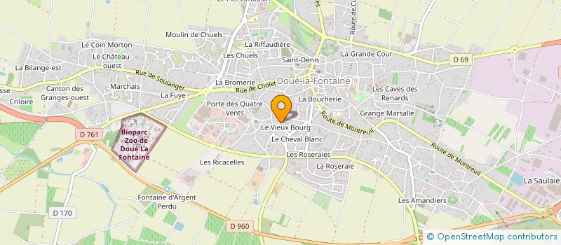 localisation de l'entreprise SCI BOUCHET  DOUE-EN-ANJOU