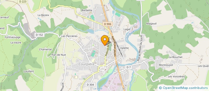 localisation de l'entreprise SCI BOUCHET à COURPIERE