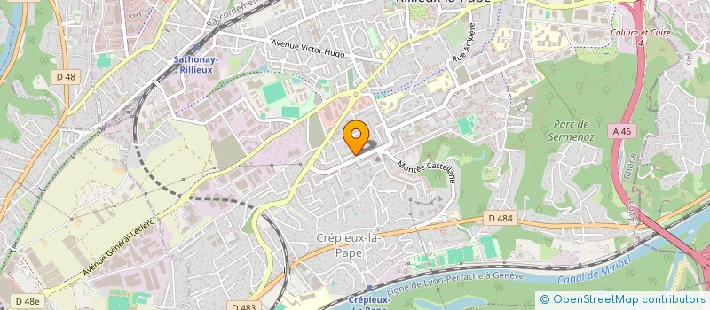 localisation de l'entreprise SCI BOUCHON  RILLIEUX-LA-PAPE