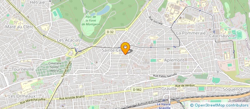 localisation de l'entreprise SCI BOUCHOR  LE HAVRE