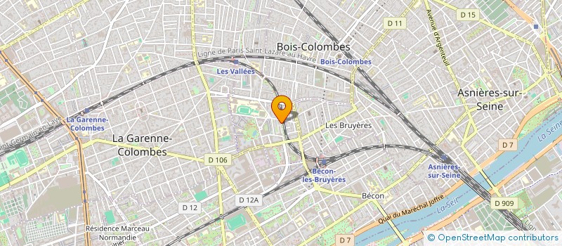 localisation de l'entreprise SCI BOUCICAUT  BOIS-COLOMBES