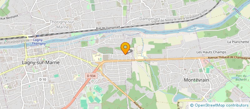 localisation de l'entreprise SCI BOUCRY  LAGNY-SUR-MARNE