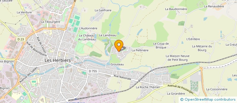 localisation de l'entreprise SCI BOUDALICOT à LES HERBIERS