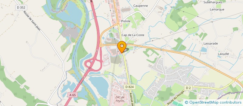 localisation de l'entreprise SCI BOUDET  AIRE-SUR-L'ADOUR