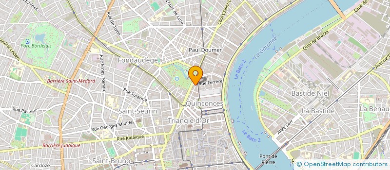 localisation de l'entreprise SCI BOUDET  BORDEAUX