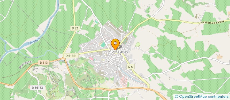 localisation de l'entreprise SCI BOUDET  MONTAGNAC