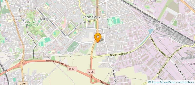 localisation de l'entreprise SCI BOUDHAO69  VENISSIEUX