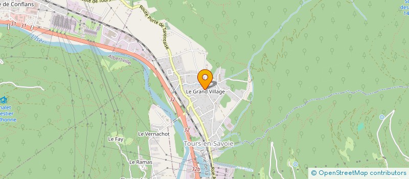 localisation de l'entreprise SCI BOUDJIVAL  TOURS-EN-SAVOIE