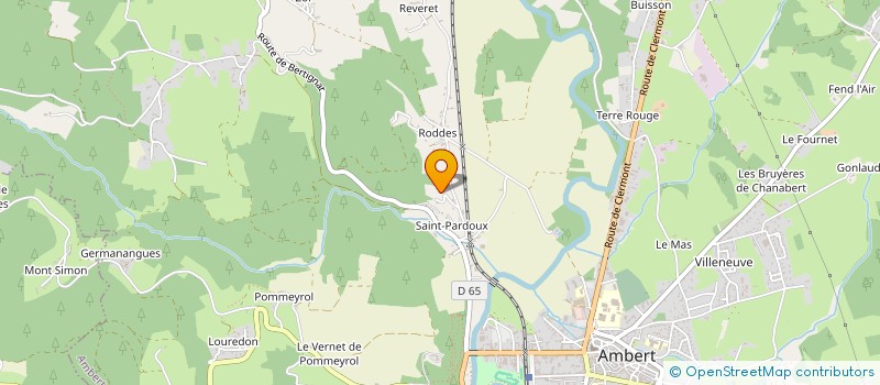 localisation de l'entreprise SCI BOUDON  AMBERT