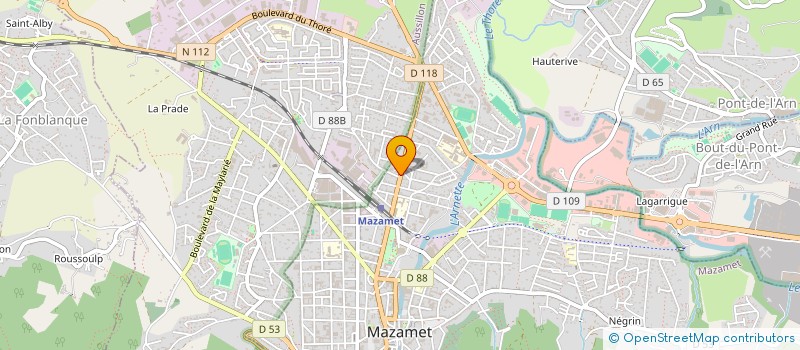 localisation de l'entreprise SCI BOUDON  MAZAMET