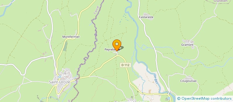 localisation de l'entreprise SCI BOUDON PEYREBESSE  RECOULES D'AUBRAC