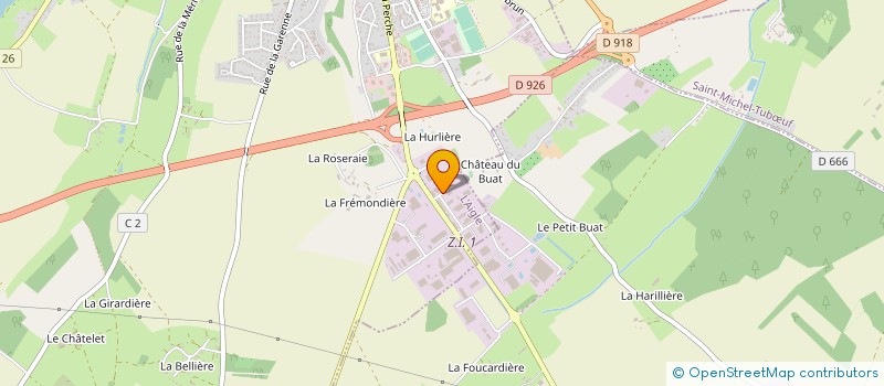 localisation de l'entreprise SCI BOUDOU à L'AIGLE