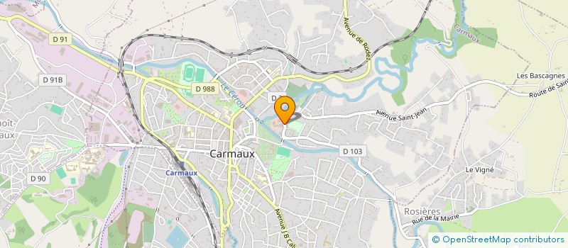 localisation de l'entreprise SCI BOUDRET CHRISTOPHE  CARMAUX