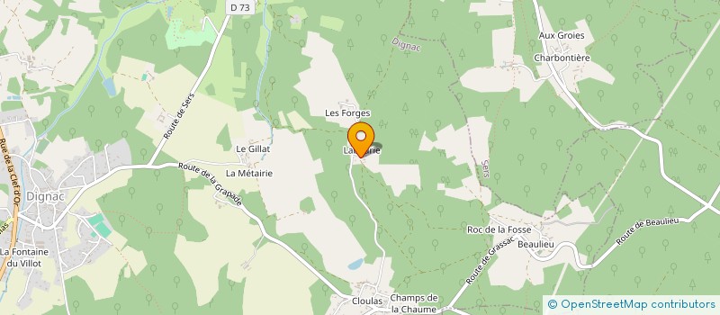 localisation de l'entreprise SCI BOUDUM  DIGNAC