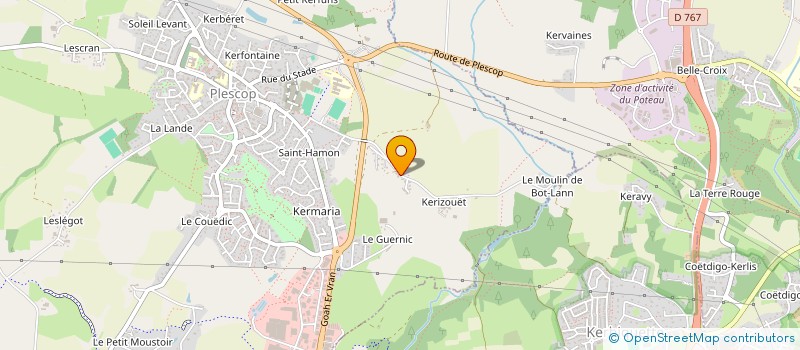 localisation de l'entreprise SCI BOUFFARD 56  PLESCOP