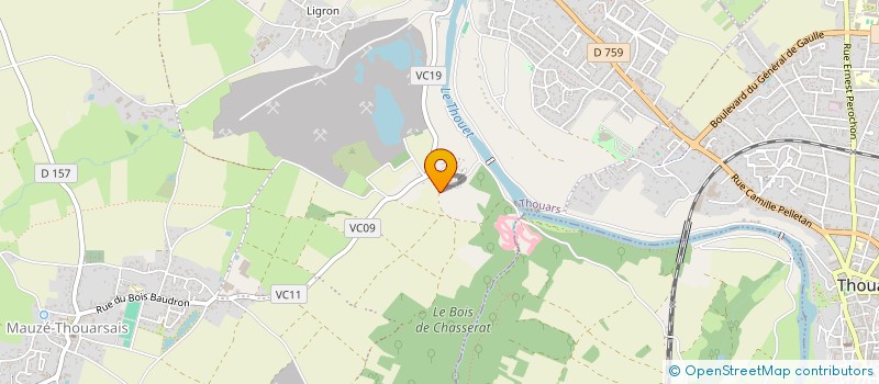 localisation de l'entreprise SCI BOUFFERE  THOUARS