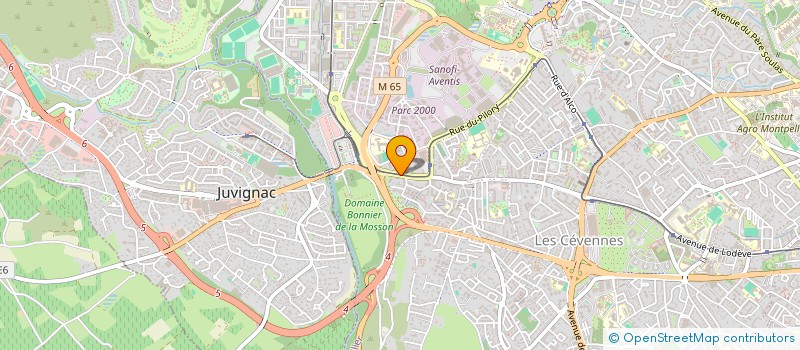 localisation de l'entreprise SCI BOUGA  MONTPELLIER