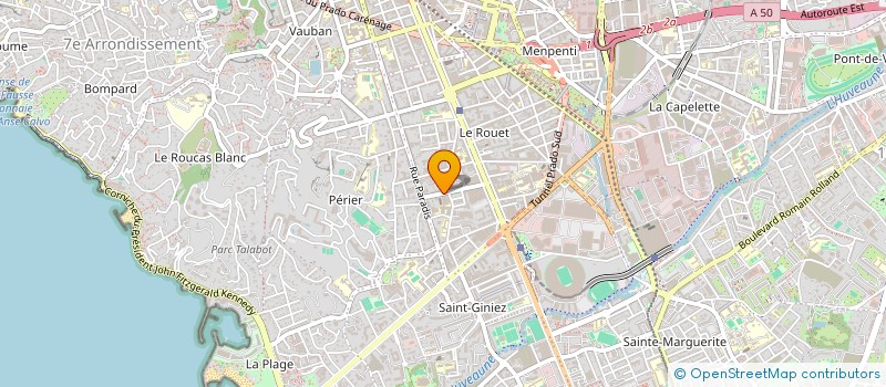 localisation de l'entreprise SCI BOUGAINVILLIERS à MARSEILLE