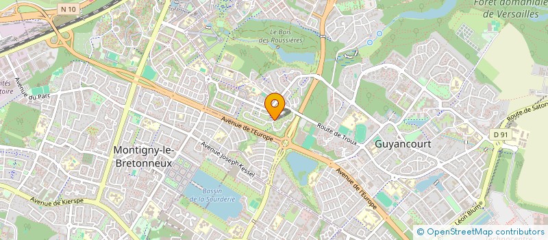 localisation de l'entreprise SCI BOUGARDIERE  GUYANCOURT