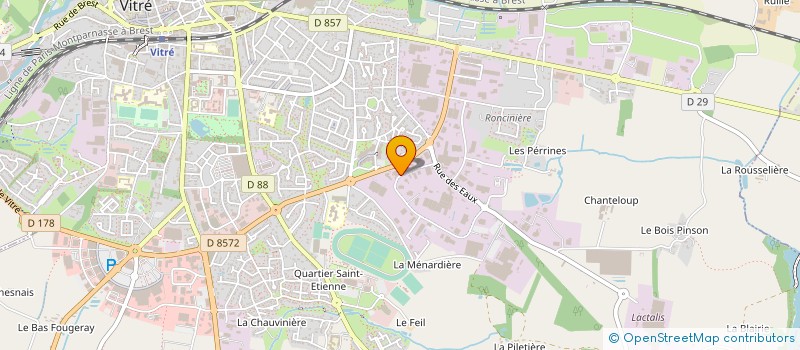 localisation de l'entreprise SCI BOUGE  VITRE