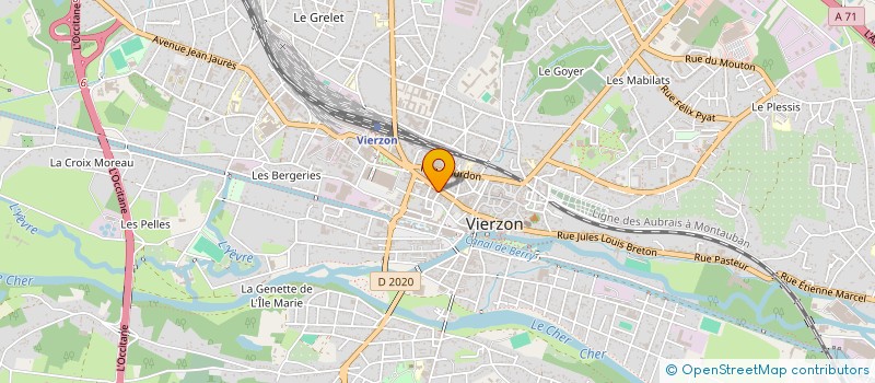 localisation de l'entreprise SCI BOUGI  VIERZON