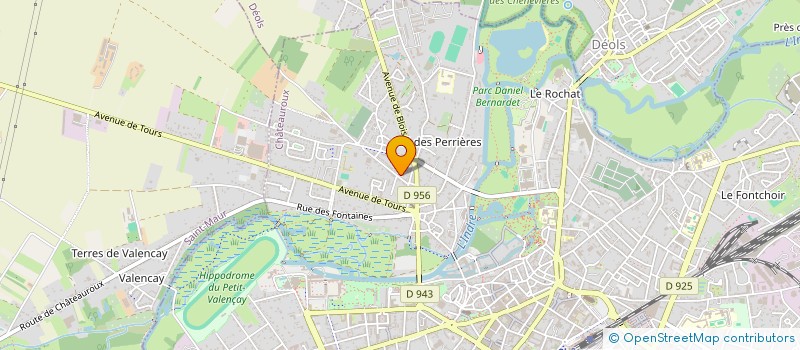 localisation de l'entreprise SCI BOUGNOUX  CHATEAUROUX
