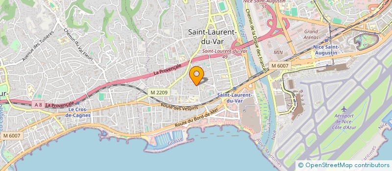 localisation de l'entreprise SCI BOUGUI  SAINT-LAURENT-DU-VAR