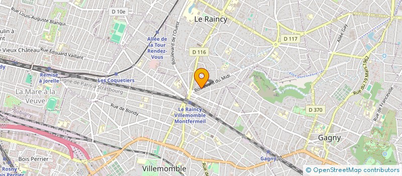 localisation de l'entreprise SCI BOUHNIK  LE RAINCY