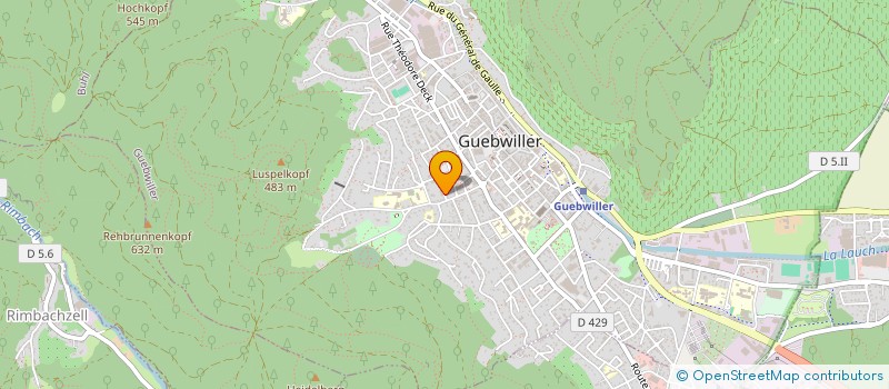 localisation de l'entreprise SCI BOUHOT FERRER  GUEBWILLER