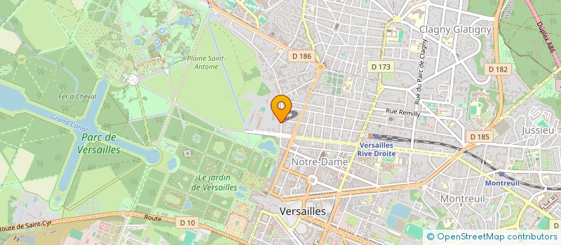 localisation de l'entreprise SCI BOUILLANT à VERSAILLES