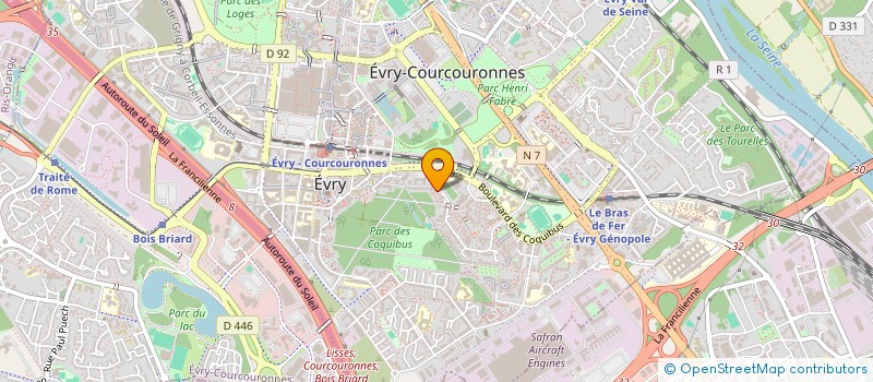 localisation de l'entreprise SCI BOUILLER à EVRY-COURCOURONNES