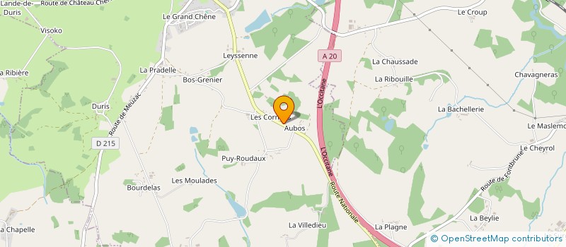 localisation de l'entreprise SCI BOUILLON  MAGNAC-BOURG