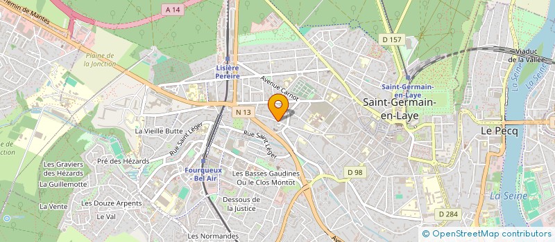 localisation de l'entreprise SCI BOUILLON - HAMET  SAINT-GERMAIN-EN-LAYE