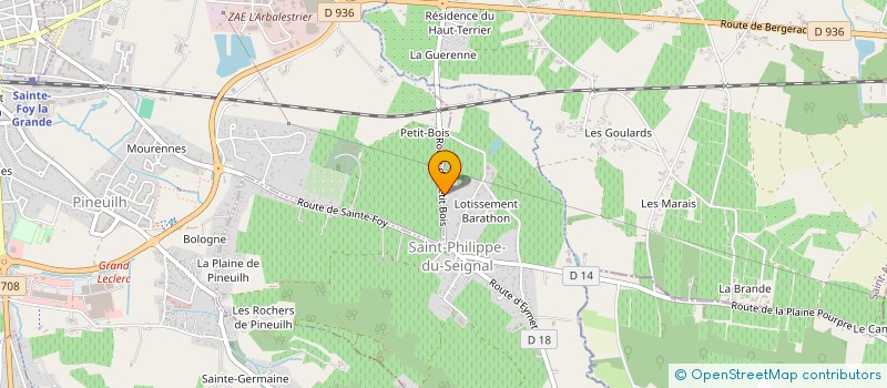 localisation de l'entreprise SCI BOUILLON JP GL  SAINT-PHILIPPE-DU-SEIGNAL