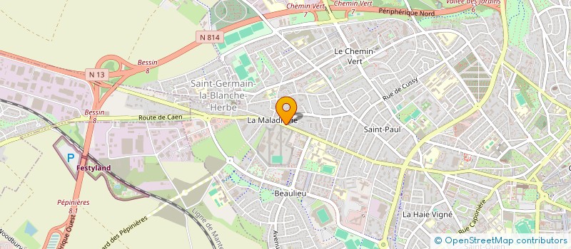 localisation de l'entreprise SCI BOUILLOUD à CAEN