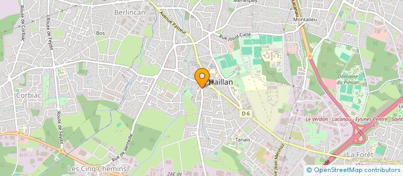 localisation de l'entreprise SCI BOUIN  LE HAILLAN